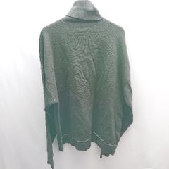 ■ EMMA CLOTHES 엠마 클로즈 긴팔 터틀넥 스웨터 사이즈 L 다크 그레이 화이트 레이디스 E [1408060048878]