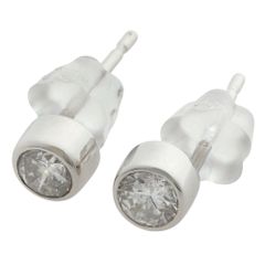 【本物保証】 保付 新品同様 1Pダイヤ ピアス 約1.0g プラチナ Pt850 ダイヤモンド 0.18ct×2 一粒ダイヤ シンプル ノーブランド No brand