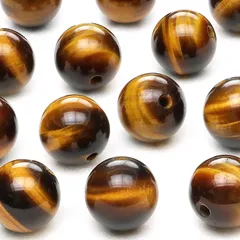 【粒販売】イエロータイガーアイ 丸玉 8mm【6粒販売】 / X374 TG8M