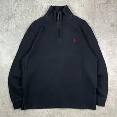 POLO RALPH LAUREN ポロラルフローレン ハーフジップ スウェットシャツ メンズL 
