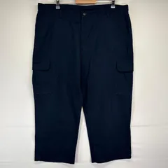 古着 ディッキーズ Dickies ワークパンツ ワンポイントロゴ 長ズボン 大きいサイズ カーゴパンツ チノパン w42 L32  ネイビー メンズ