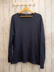 BLACK LABEL CRESTBRIDGE 長袖Tシャツ ネイビー LLサイズ レディース ブラックレーベル クリストブリッジ