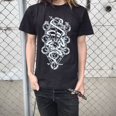 生命の樹と知恵の蛇 Tシャツ ブラック