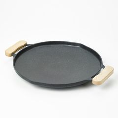 グラスロック グリドルパン デュアル 木製ハンドルつき 38cm Glasslock Griddle Pan DUAL With Handle 38cm