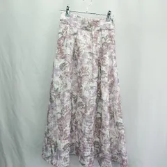 ◇ Θ PROPORTION BODY DRESSING 花柄 ロング フレア スカート サイズXS パープル系 レディース E  【1412090028892】