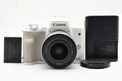 セール中！【美品】 CANON EOS Kiss Mミラーレス ホワイト Amazon | Canon ミラーレス一眼カメラ EOS Kiss M ダブルズーム