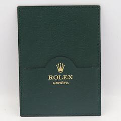 ロレックス 純正 カードケース レザー 保証書入れ ROLEX GENEVE 緑