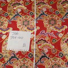 高級金ラン J66赤系松に華文柄