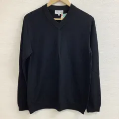 ✨美品✨Calvin Klein カルバンクライン　Ｖネックニット　セーター　ブラック　長袖　サイズＬ