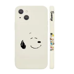 【数量限定】ワイヤレス充電対応 軽薄型 レンズ保護 ［シリコン スマホケース ストラップホール付き］ キャラクター 保護カバー 6.7インチ かわいい 用 ケース ケース 用 アイフォン15ProMax Max Pro 対応 15 iPhone WHITE-A