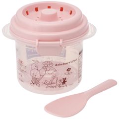 電子レンジで ご飯 メーカー〔1合炊き〕　くまのがっこう　電子レンジ レンジ 調理 ごはん お弁当 夜食 しゃもじ付き 少量 調理 料理 キッチン 