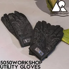 5050WORKSHOP フィフティフィフティワークショップ UTILITY GLOVES TR047-5WS ユーティリティーグローブ PU/革 アウトドア グリップ作業 キャンプ グローブ 日本代理店正規品　PU