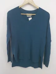 ◇ INED イネド Vネック 長袖 ニット セーター サイズ9 ブルー系 レディース P  【中古】 【1210040003599】