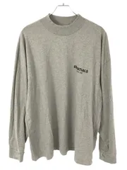 ESSENTIALS FEAR OF GOD エッセンシャルズ フィアオブゴッド フロッキーロゴプリントクルーネックカットソー グレー L