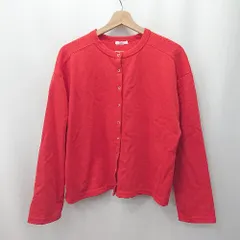 ◇ ⊂ アーバンリサーチ 春ファッション 長袖 ショートボタンカーディガン サイズF レッド系 レディース E  【1507080007008】