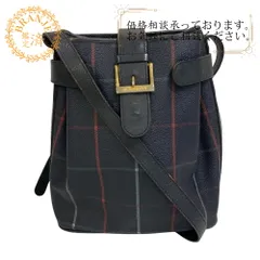 Burberrysバーバリーズ 巾着 ハンドバッグ バッグ カバン ブランド ネイビー レディース