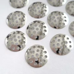 12mm シャワー金具 100枚 シャワー台  ( シルバー )