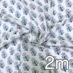 【2m/2,000円(送料込)】インド産ハンドブロックプリント生地 NHB063C