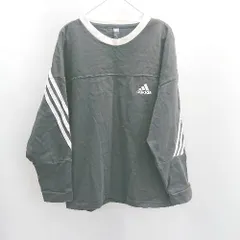◇ ⊇ adidas アディダス キッズ 子供服 長袖 カットソー サイズ140 ブラック 女の子 男の子 E  【1501160017833】