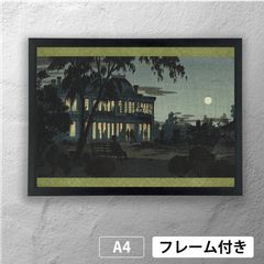 井上安治 「銀座商店夜景」 浮世絵ポスター A4 マット その06