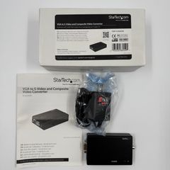 【新品・動作確認済】StarTech.com　VGA2VID 製品高解像度VGA - コンポジット(RCA)/S端子ダウンスキャンコンバーター/ビデオ映像スケーラー/変換器アダプタ パソコンからテレビへ