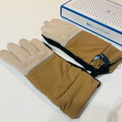 【tet./テト】tokyobike（トーキョーバイク）＋tet.（テト） commuter gloves MEDIUM ivory & beige【新品】コミューターグローブ　ミディアム　アイボリー&ベージュ