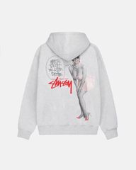 ステューシー BORN X RAISED X STUSSY LOGO ZIP HOODIE ジップアップ