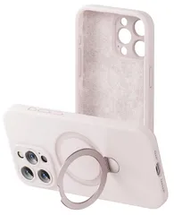 bitusado 液体シリコンケース マグネットスタンド付き iPhone 15 Pro Max用 [MagSafe対応][キックスタンド内蔵] 携帯電話保護カバー 6.7インチ (ピンク)