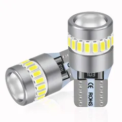 新品 無極性 ポジションランプ 最新型レンズ集光 19個のLEDチップ搭載 爆光 360°無死角照射 DC ホワイト 12V led 車用 T10 ライセンスランプ/ルームランプ/ナンバー灯/(2個入）…