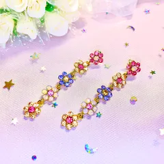 クインテットフラワーピアス/イヤリング