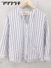 ◇ ◎ BEAMS HEART ビームス ハート 長袖 シャツ ブラウス ホワイト ブルー系 レディース 【中古】 【1103220000443】のサムネイル