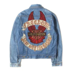 Harley-Davidson 刺繍デニムジャケット 長袖 Gジャン ハーレー HARLEY DAVIDSON ハーレーダビッドソン デニムジャケット G