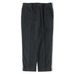 COMME des GARCONS コムデギャルソン ストレッチ ウール ストライプ スラックスパンツ トラウザー HOMME DEUX AD2013 ネイビー 紺 S 日本製のサムネイル