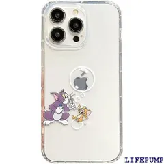 iPhone15 用 ケース トムとジェリー スマホケース かわいい アイフォン15 用カバー 6.1インチ TPU クリアケース バンパー 薄型 超軽量 レンズ保護 ワイヤレス充電対応 iPhone15用 透明 A 2175