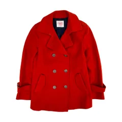 J.PRESS ジェイプレス RED LABEL ウール Pコート 9/オレンジ/ブラックウォッチ