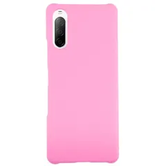 Xperia 10 III ケース SO-52B SOG04 エクスペリア10 マーク3  耐衝撃 シンプル さらさら ハード ケース 【Color】 ピンクのサムネイル