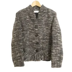 ヴァレンティノ VALENTINO ノーカラージャケット ジャケット ツイード 裾フリル シングル 4B ブラウン系 サイズ10 レディースのサムネイル