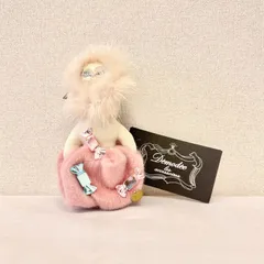 ［未使用級］demodee デモデ　マダム　ビジュー　リアルファー　キーホルダー 未使用級］demodee デモデ マダム ビジュー リアルファー