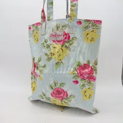 ◇ Θ Cath Kidston キャスキッドソン 花柄 トート バッグ ライトブルー系 レディース E  【1505290043779】