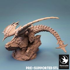 Rescale Miniatures | アーマード・ドラゴン 32mm | 3Dプリント ミニチュア TRPG