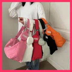 ★スタッフおすすめ★ ショルダーバッグ レディース小銭入れ付き スポーツバッグ軽い/肩掛けかばん大容量/ワンショルダー白黒 可愛い メッセンジャーバッグ 軽量 斜 おすすめ おしゃれ　人気 上品 80ZCFX-004