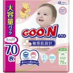 大王製紙 グーンプラス敏感肌設計 Mサイズ 70枚