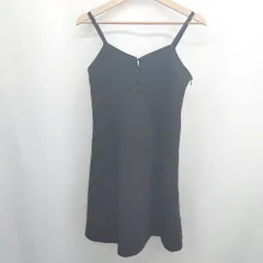 ◇ ⊂ MAJESTIC LEGON　マジェスティックレゴン - 膝丈 キャミソールワンピース サイズF ブラック系 レディース E  【1507030008772】のサムネイル