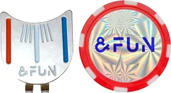 &FUN アンドファン ゴルフマーカー セット おしゃれ パットが入る ライン入りマーカー カジノチップマーカー キャップクリップ マグネットのサムネイル
