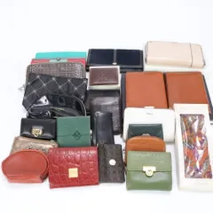 まとめ 24点 セット シャネル フルラ など レザー 長財布 ポーチ キーケース ウォレット ラウンドファスナー レディース RRE CC11-5【中古】