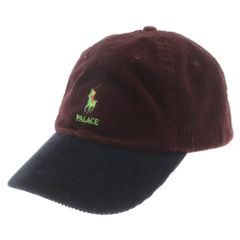 Palace Skateboards (パレススケートボーズ) 18AW×POLO RALPH LAUREN CORDUROY CLASSIC POLO CAP ×ポロラルフローレン コーデュロイクラシックポロキャップ レッド 265001124013