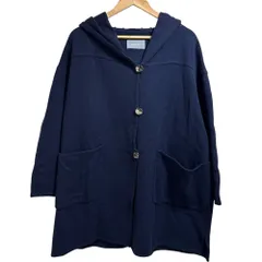 アニオナ AGNONA ☆ カシミヤ ロングコート 伊製 濃紺 インナー付 アニオナ AGNONA ☆ カシミヤ ロングコート 伊製 濃紺 インナー付