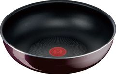 L43919 ブラウン こびりつきにくさ長持ち ウォックパン」 ヴィンテージボルドー・インテンス 「インジニオ・ネオ PFOAなどの有害物質不使用 ガス火専用 中華鍋 深型 28cm 炒め鍋 取っ手のとれる ティファール
