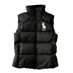 POLO RALPH LAUREN ラルフローレン アパレル ダウン ベスト メンズ ブラック ナイロン　Mサイズ