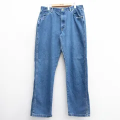 W35/古着 ラングラー パンツ メンズ 00s 紺 ネイビー デニム 25mar28 中古 ボトムス ロング